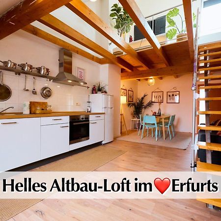 Moderne 72qm Maisonette Wohnung zentral im Herzen Erfurts Exterior foto