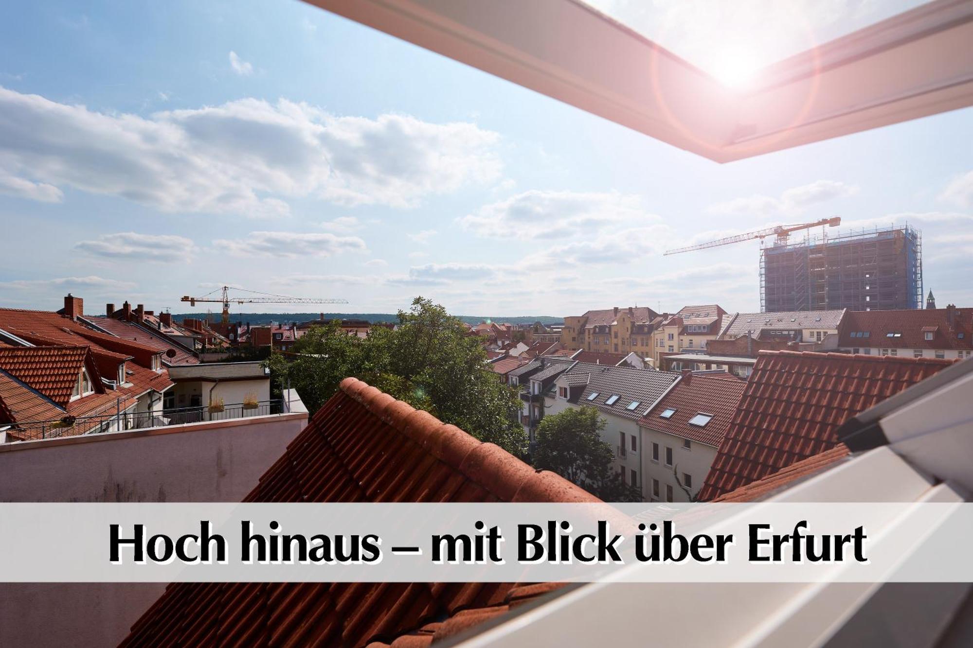 Moderne 72qm Maisonette Wohnung zentral im Herzen Erfurts Exterior foto