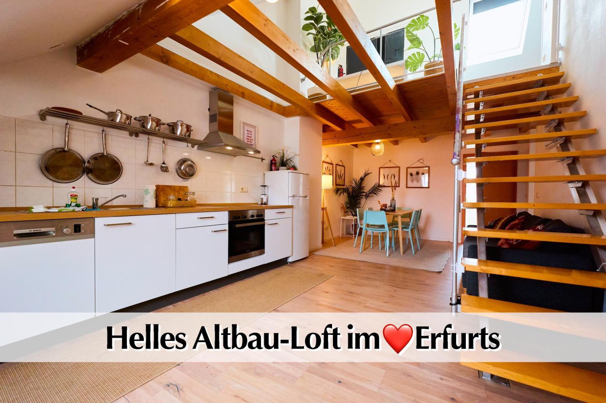 Moderne 72qm Maisonette Wohnung zentral im Herzen Erfurts Exterior foto